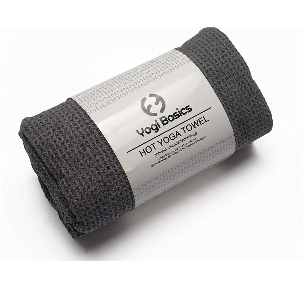 Yogi Basics Microfiber Anti Slip Hot Yoga Towel